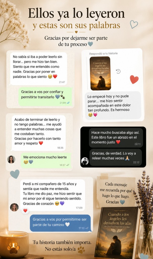 Mensajes reales de lectoras: «No sabía si iba a poder leerlo sin llorar… pero me hizo tan bien», «Este libro fue un abrazo en el momento justo», «Me ayudó a entender muchas cosas que me costaban tanto», entre otros testimonios de agradecimiento.