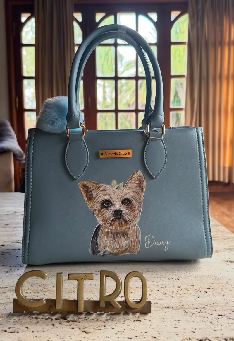 Bolso pintado a mano - Daisy
