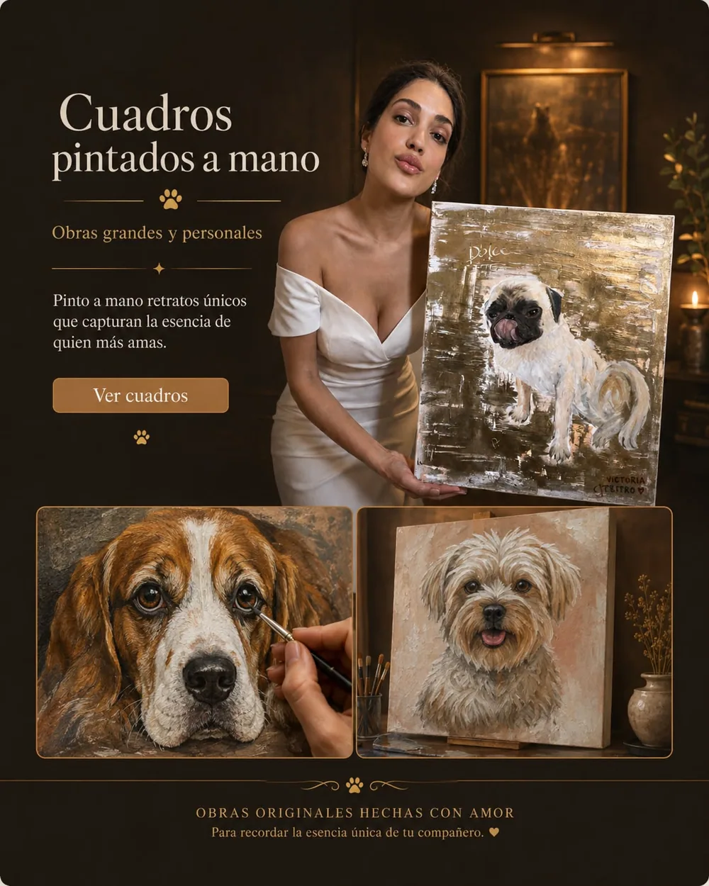 Cuadros pintados a mano